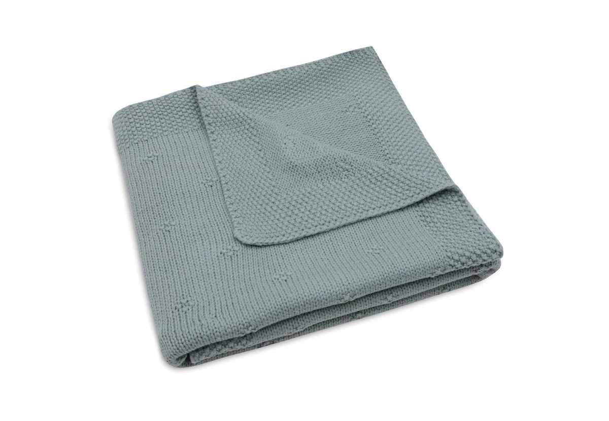 Jollein Wiegdeken Cosy Knit Sea Green 75 X 100 Cm - Image 3