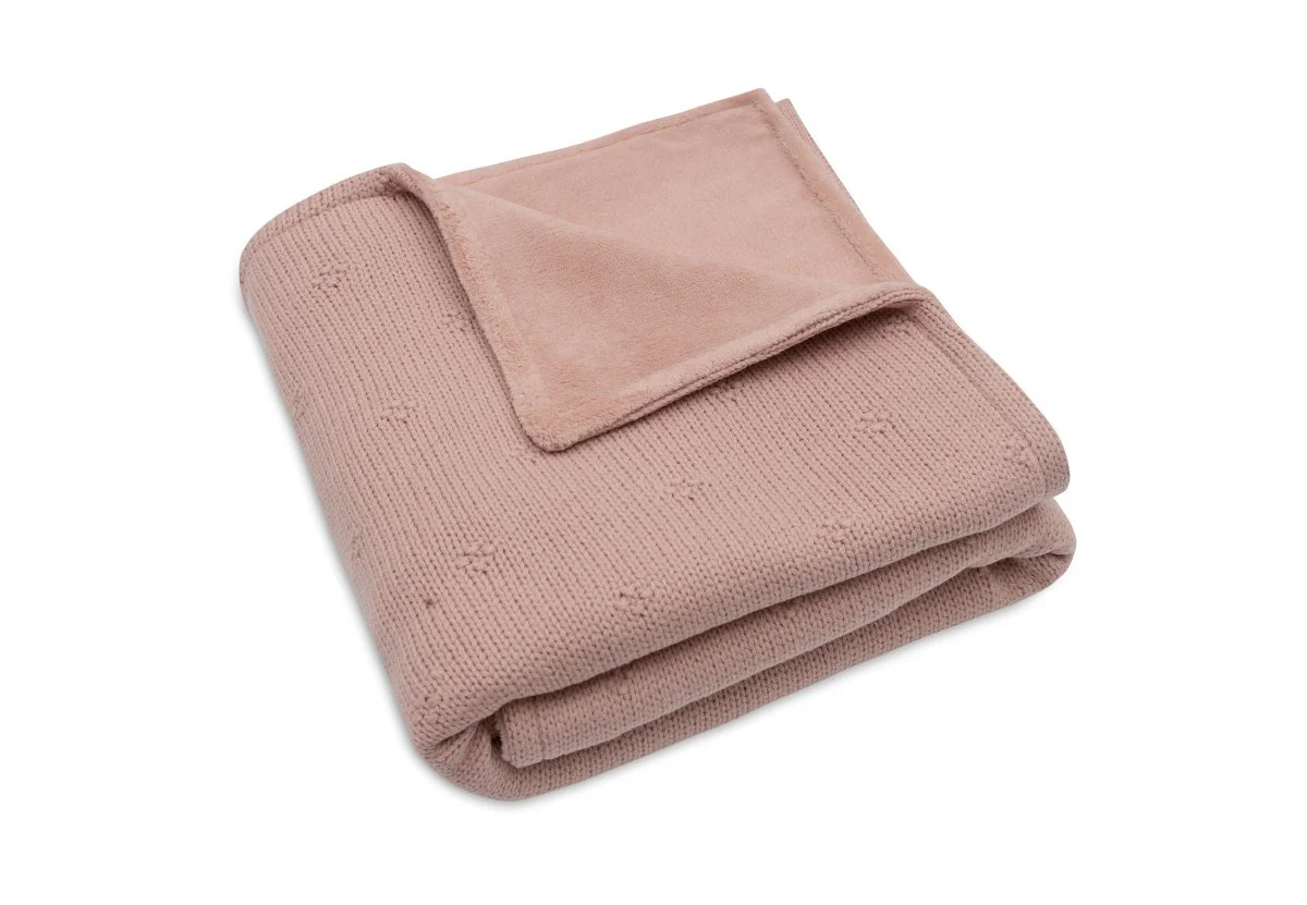 Jollein Wiegdeken Cosy Knit Wild Rose/Velvet 75 X 100 Cm - Image 3