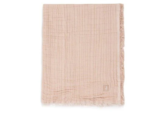 Jollein Wiegdeken Fringe Moonstone/Ivory 75X100cm