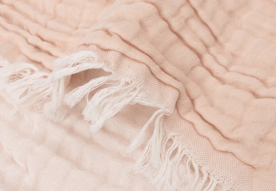Jollein Wiegdeken Fringe Moonstone/Ivory 75X100cm - Image 4