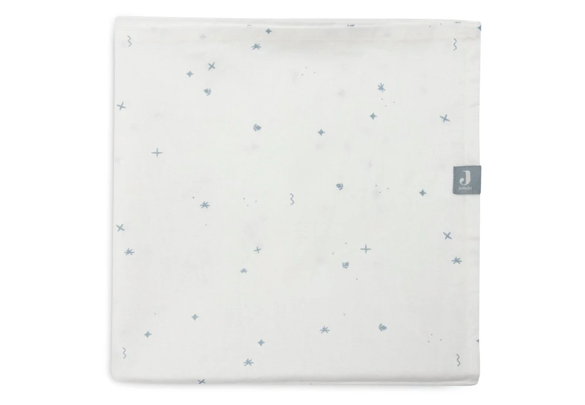 Jollein Wieglaken Twinkling Sea Green 75X100Cm - Image 4