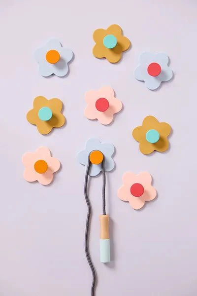 Kid's Concept Wandhaak Flower Mix 3St - Image 3