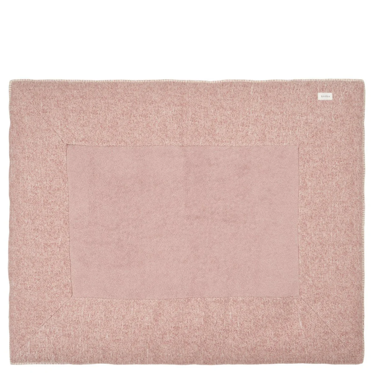 Koeka Boxkleed Vigo Old Pink/Sparkle Grey 80x100cm - Image 2