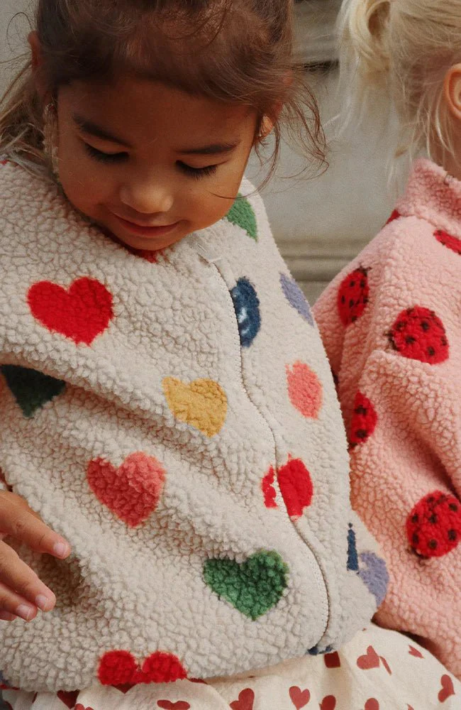 Konges Sløjd Babyjasje Jody Teddy Bon Coeur Colore - Image 7