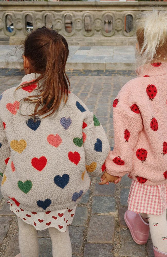 Konges Sløjd Babyjasje Jody Teddy Bon Coeur Colore - Image 8