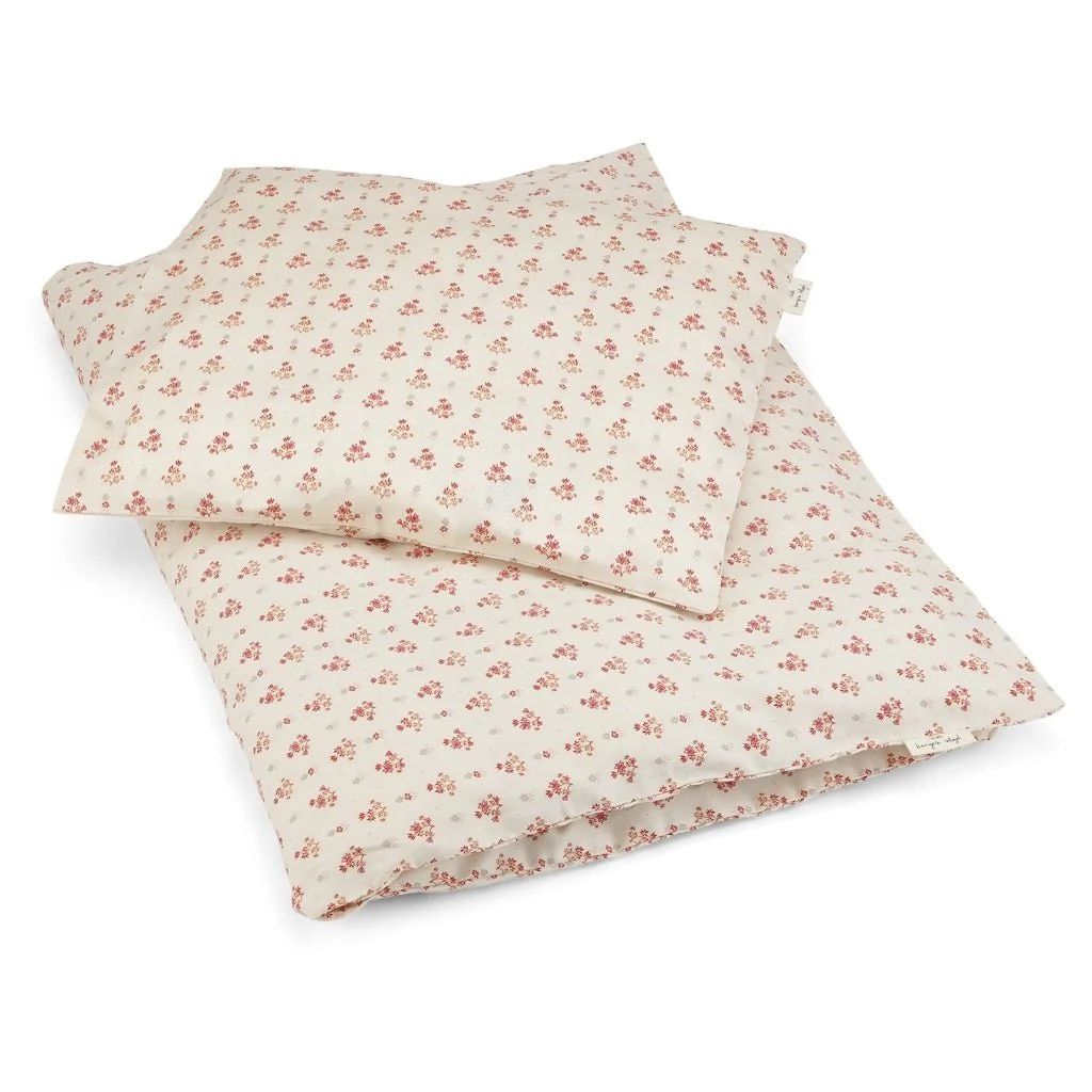 Konges Sløjd Dekbedovertrek Baby Vintage Floral Red 70x100cm