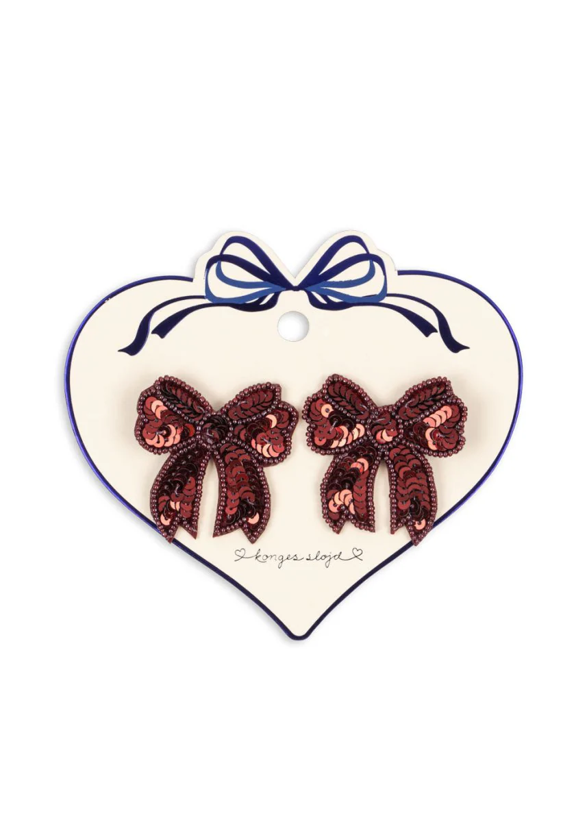 Konges Slojd Haarspeldje Baby Strik Pailletten Rio Red 2St - Image 3