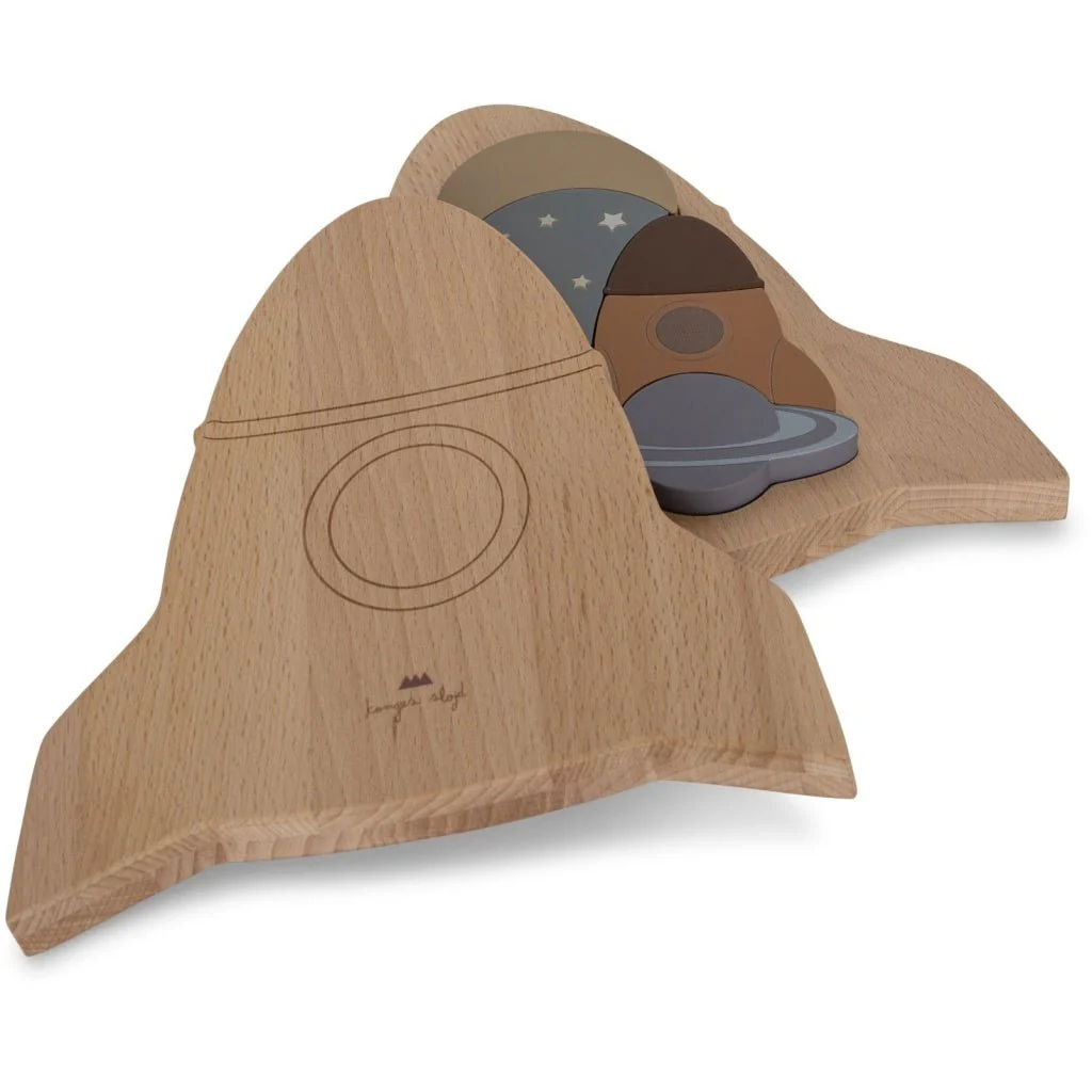 Konges Sløjd Houten Speelgoed Puzzle Rocket Fsc Multi Color - Image 3