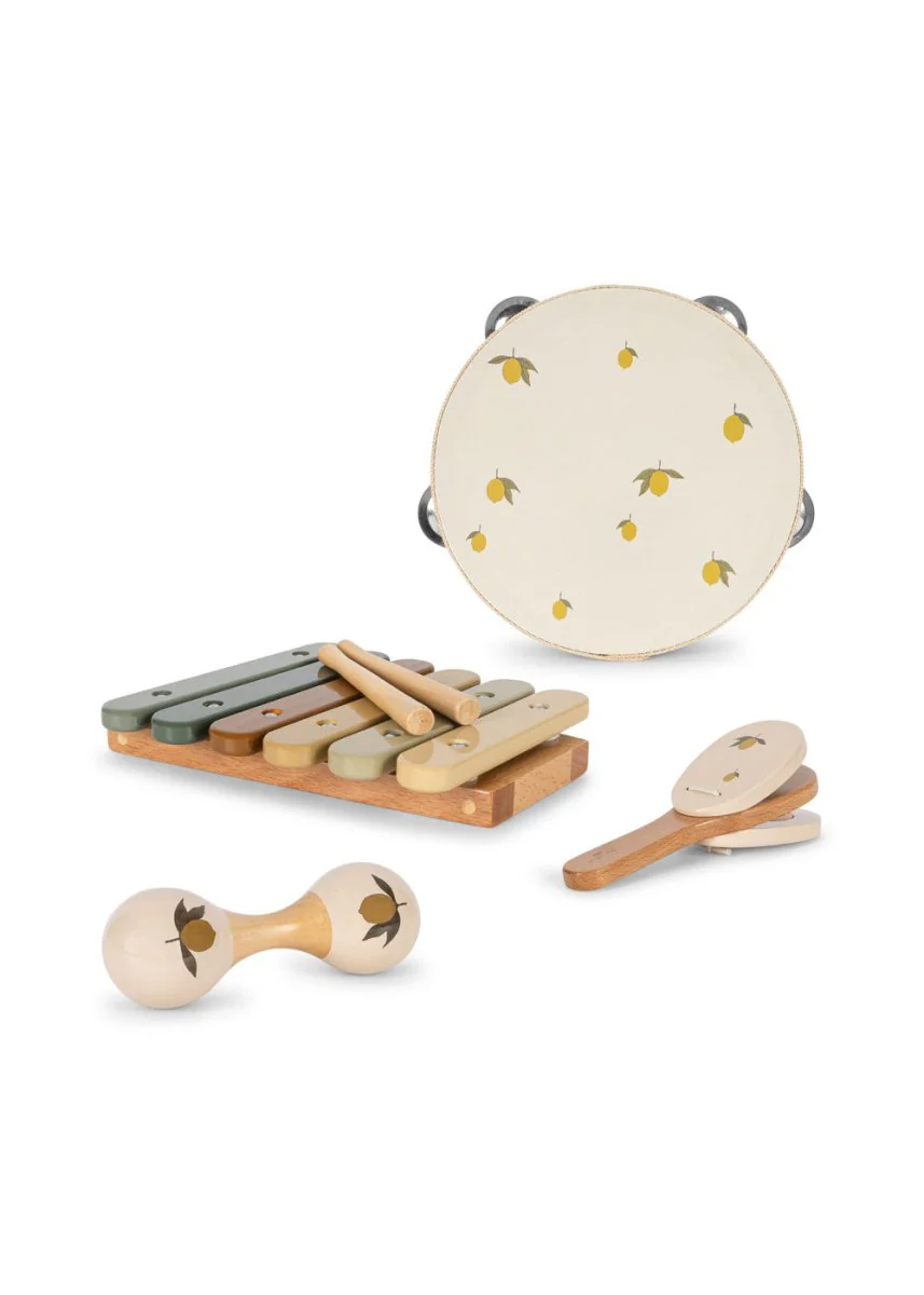 Konges Slojd Muziekinstrumenten Set Lemon Glossy - Image 3