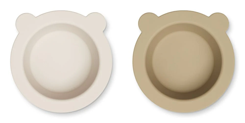 Liewood Babybord Peony Sandy/Oat 2St - Image 2