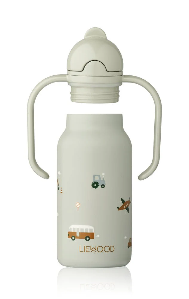Liewood Drinkbeker Kimmie Vehicles/Dove Blue 250Ml - Image 4
