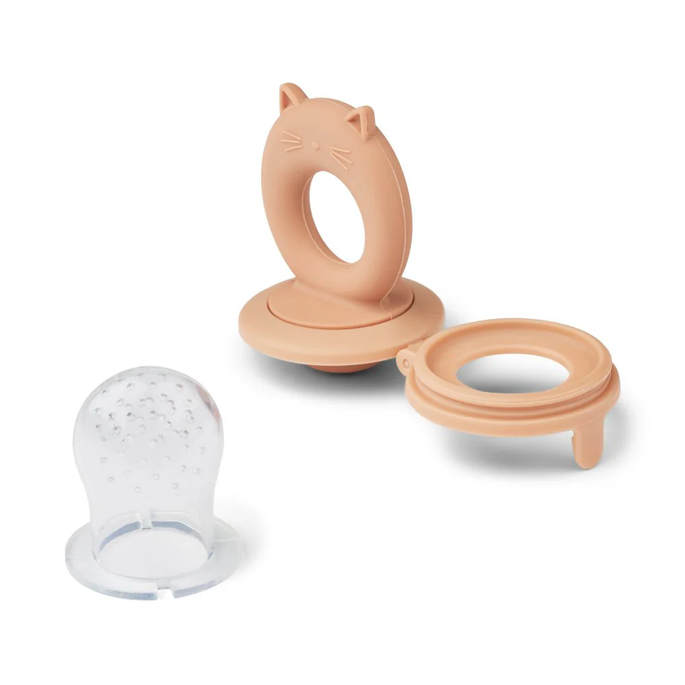 Liewood Fingerfeeder Miranda Cat Shape Tuscany Rose/Apple Blossom 2St - Image 3