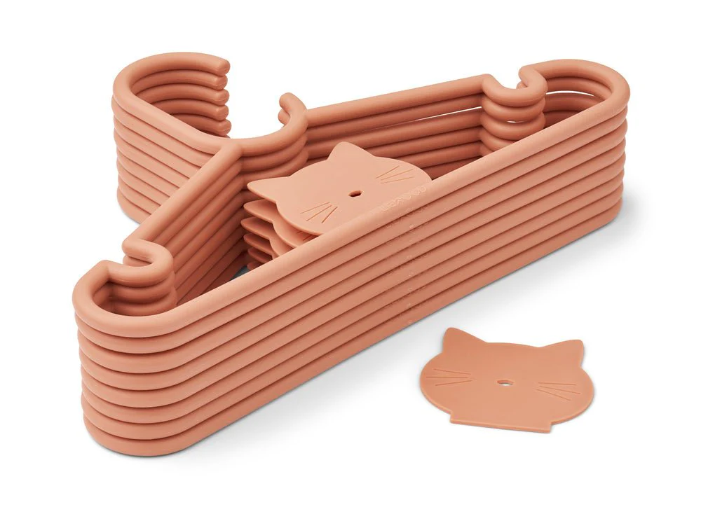 Liewood Kledinghanger Falton Cat Tuscany Rose 8St - Image 3