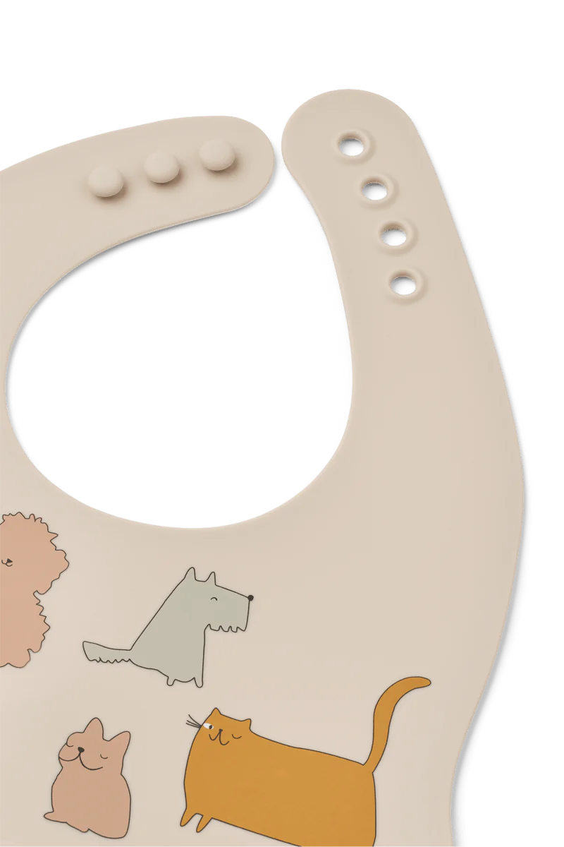 Liewood Slabbetje Ember Cats And Dogs/ Sandy 2St - Image 2
