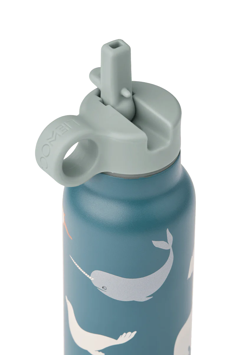Liewood Waterfles Falk 350Ml Arctic Sea/Ocean View - Image 2