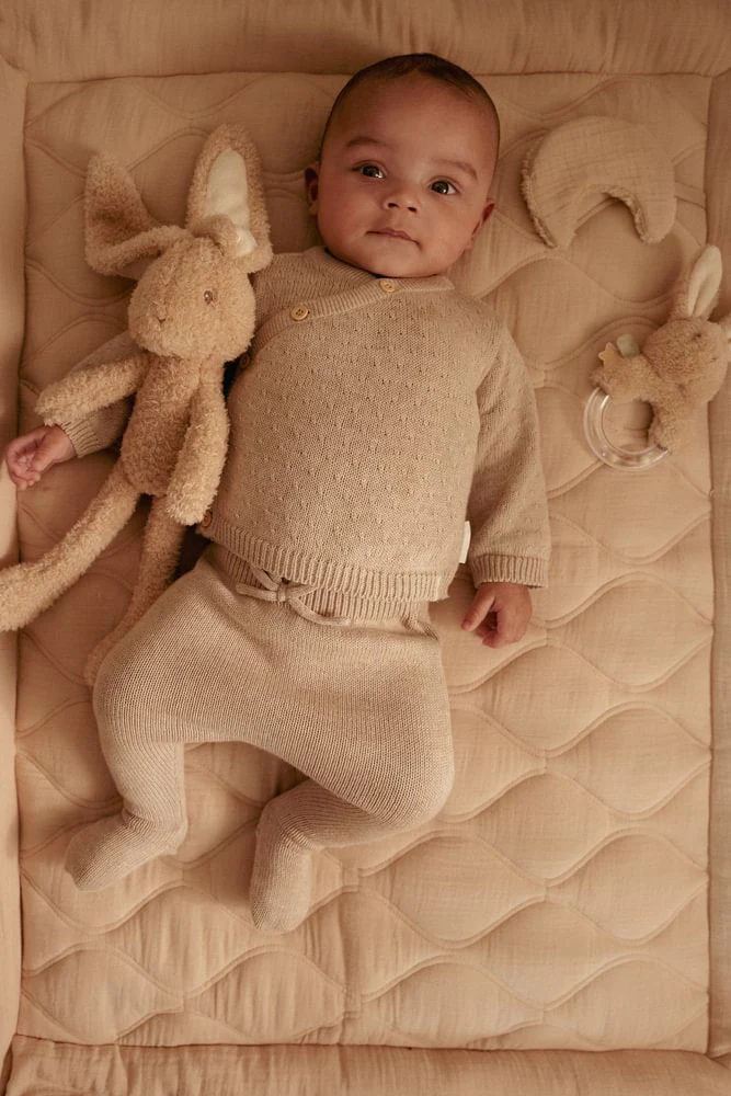 Little Dutch Baby Broekje Gebreid Soft Beige Melee - Image 7