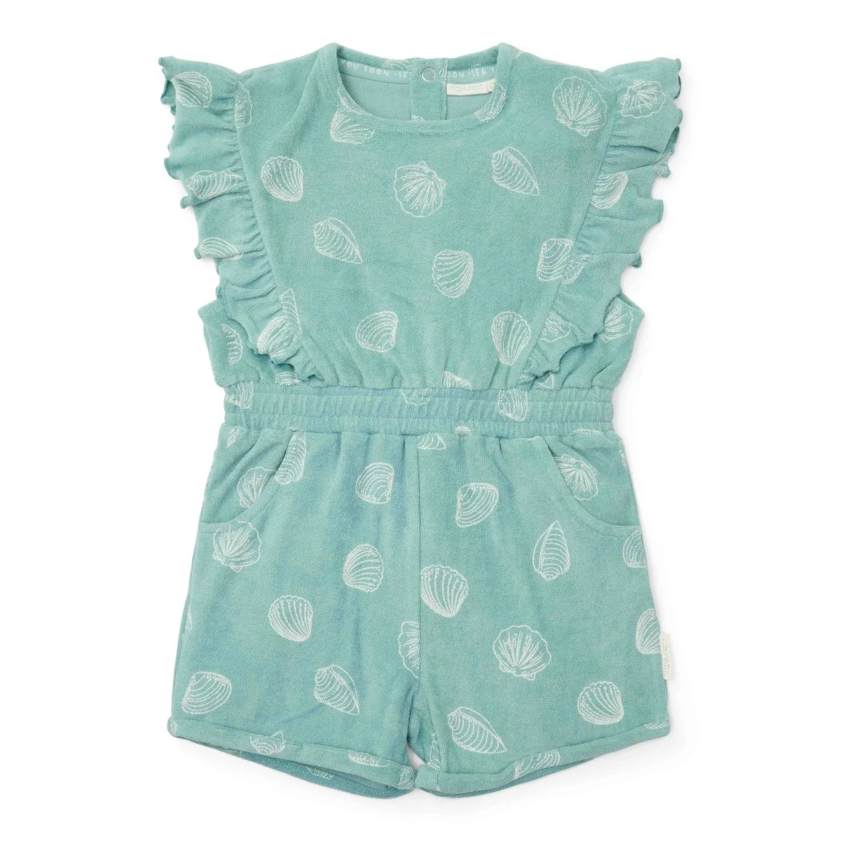 Little Dutch Baby Jumpsuit Ocean Treasures Surf Blue