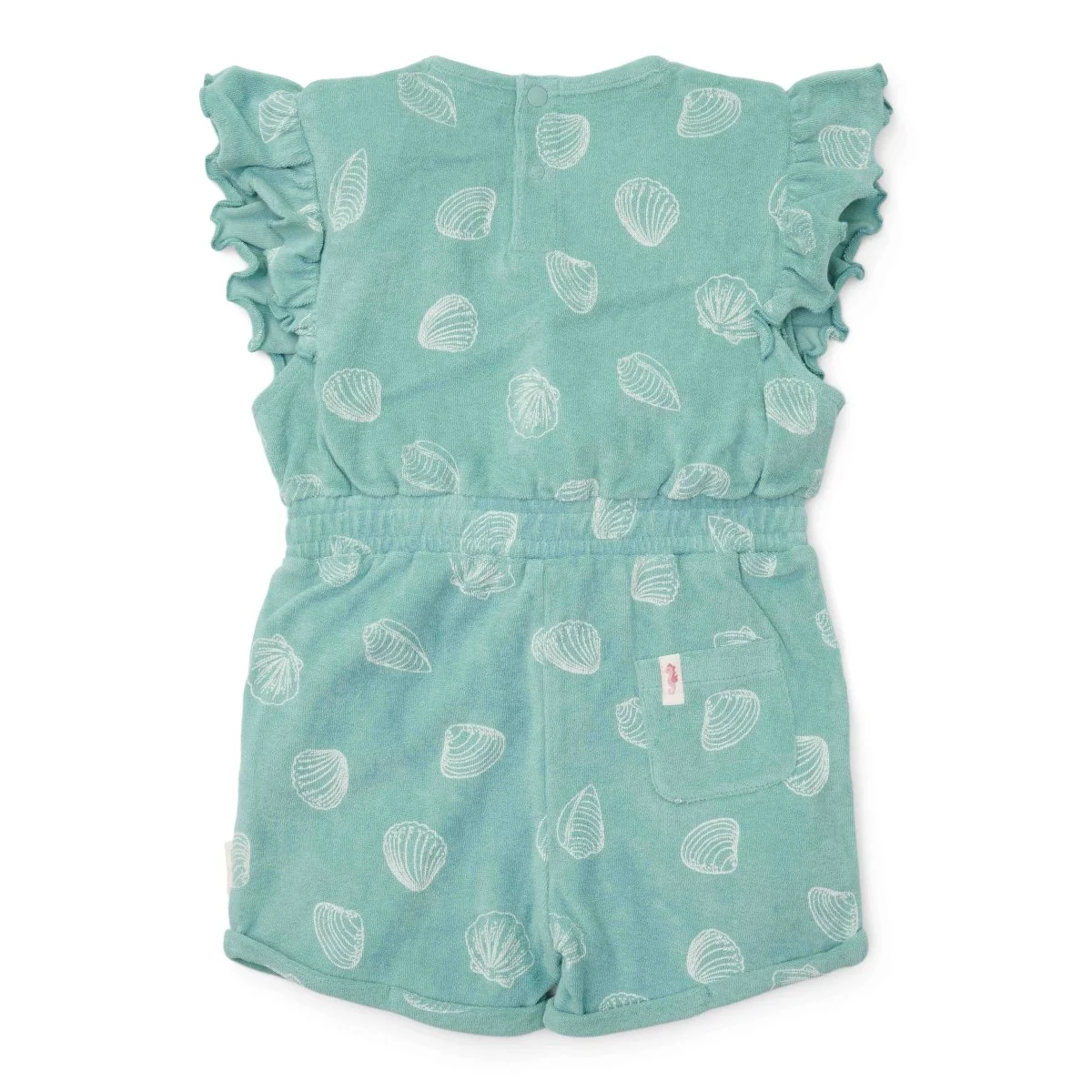 Little Dutch Baby Jumpsuit Ocean Treasures Surf Blue - Image 2