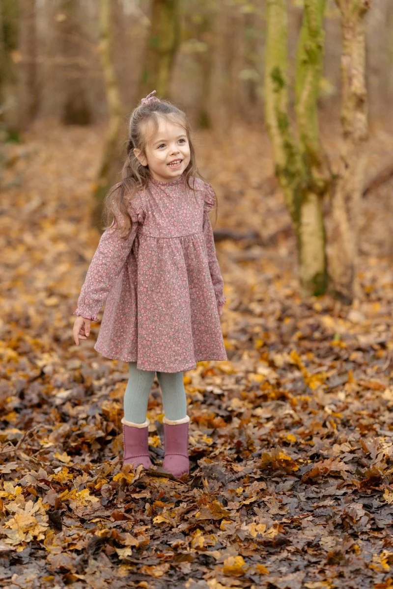 Little Dutch Baby Jurkje Lange Mouw Rouge Flower - Image 14