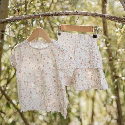 Little Dutch Baby Shirt Korte Mouw Bloemen - Image 3