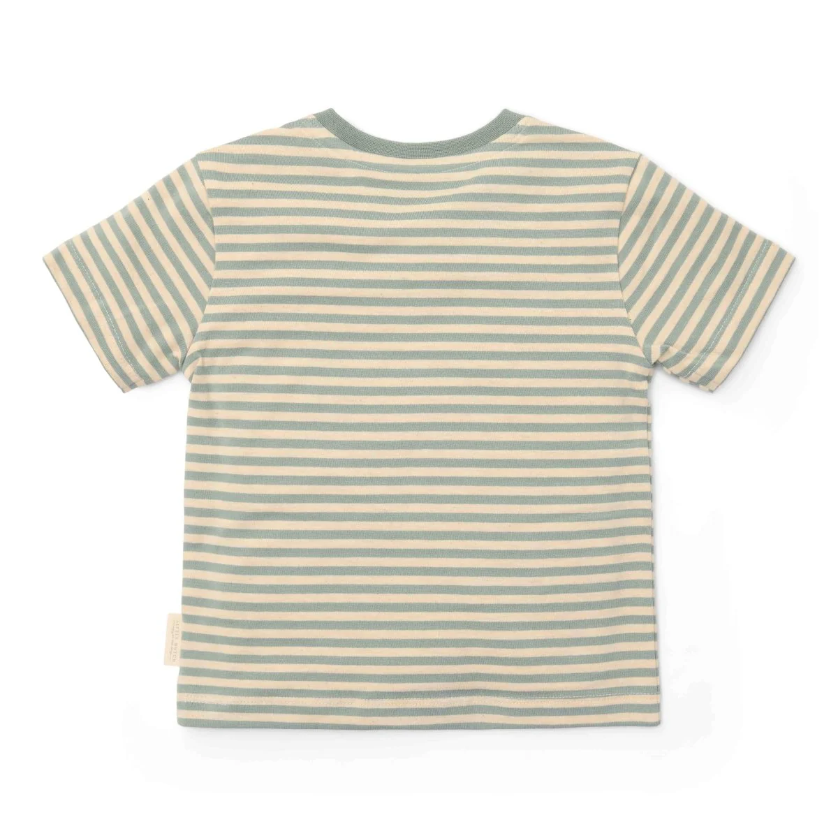 Little Dutch Baby Shirt Korte Mouw Forest Green Stripe - Image 2