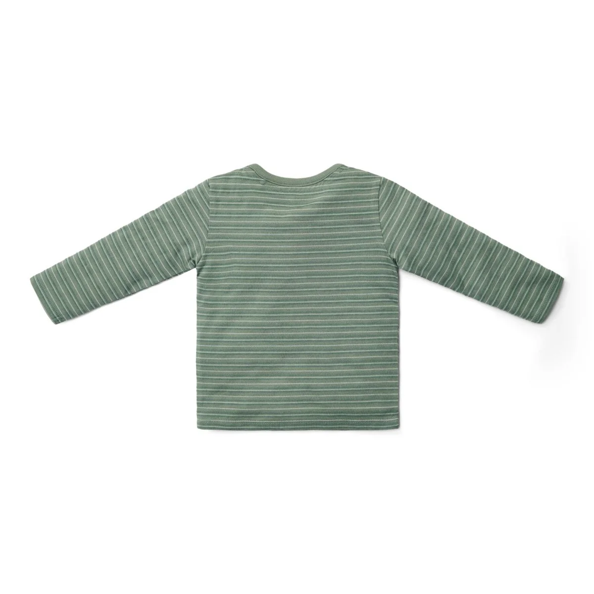 Little Dutch Baby Shirt Lange Mouw Forest Green Stripe - Image 2