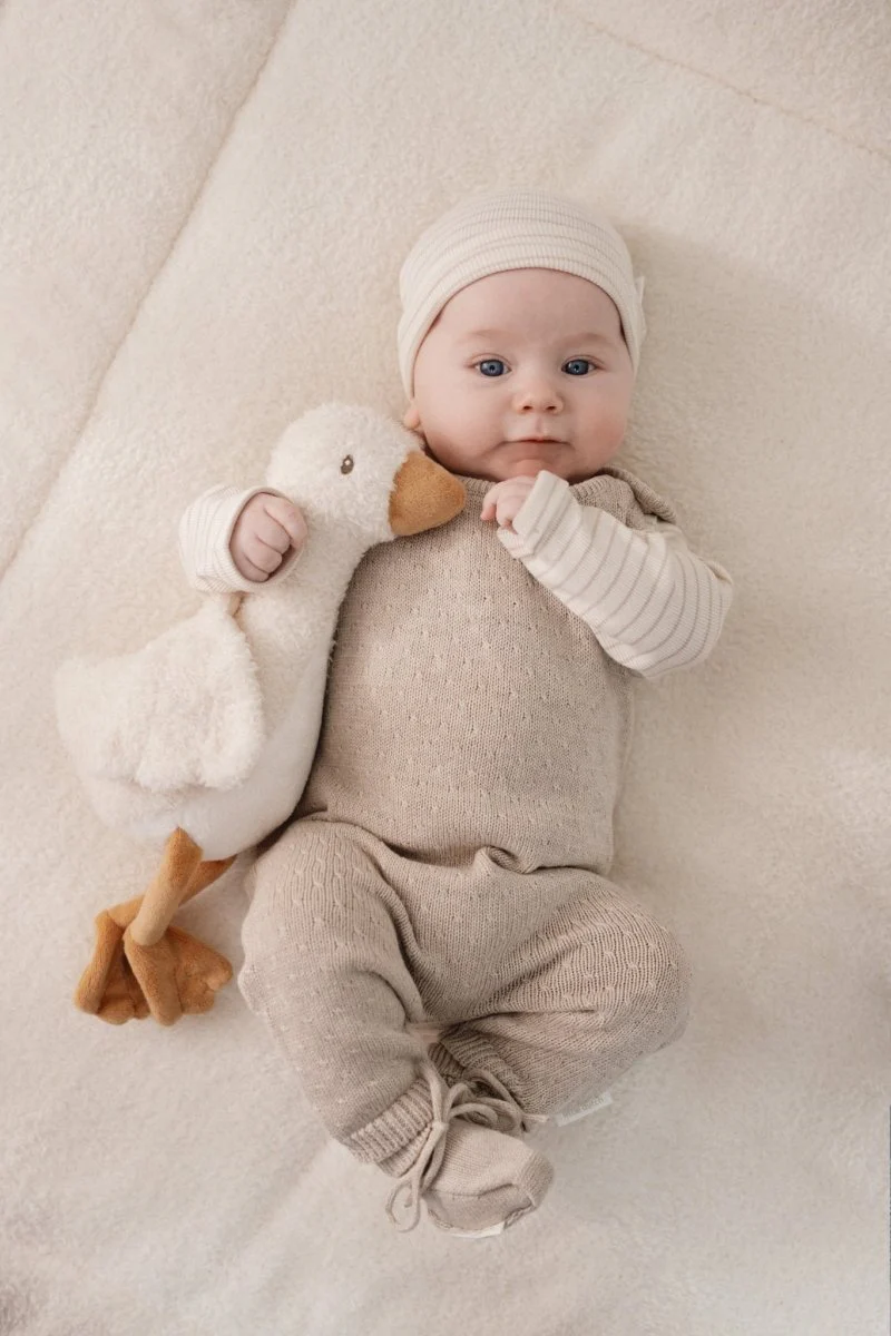 Little Dutch Baby Shirt Lange Mouw Soft Beige Stripe - Image 7