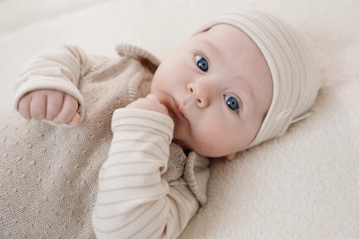 Little Dutch Baby Shirt Lange Mouw Soft Beige Stripe - Image 9