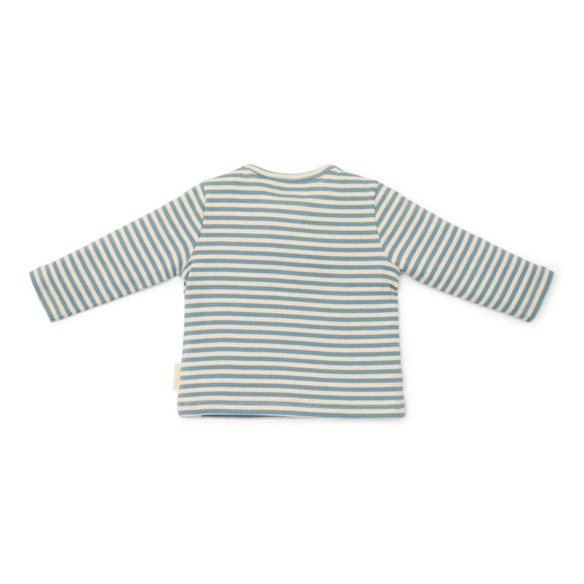 Little Dutch Baby Shirt Lange Mouw Stone Blue Stripe - Image 2