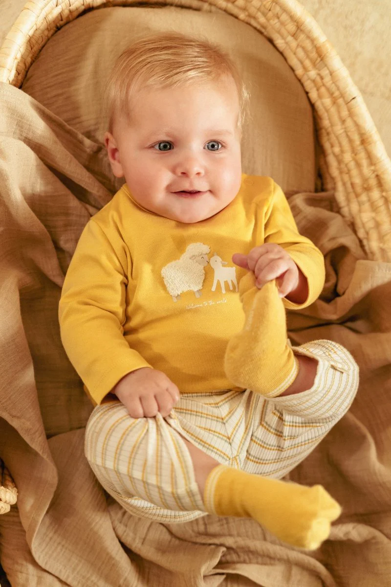 Little Dutch Baby Shirt Lange Mouw Warm Yellow - Image 4
