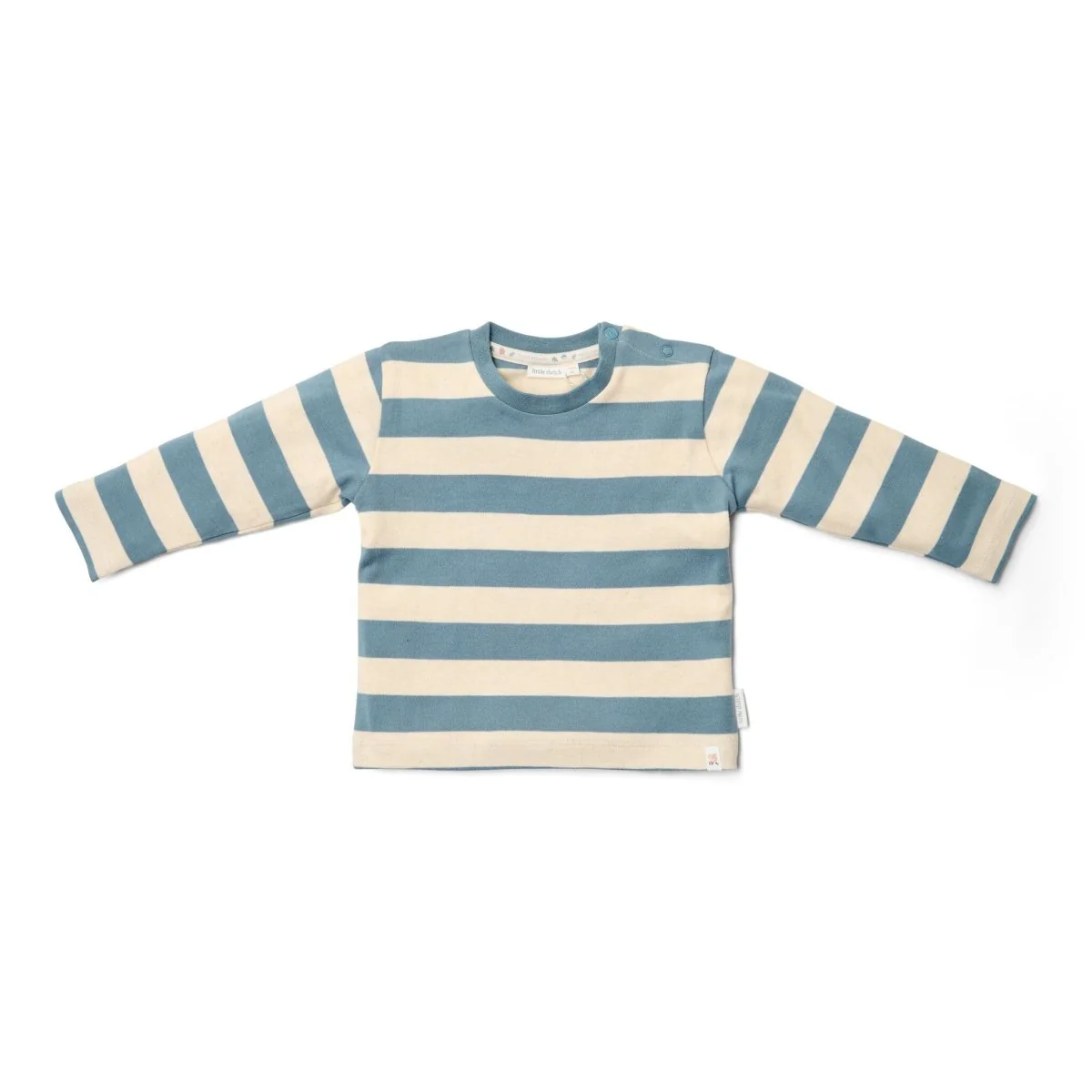 Little Dutch Baby Shirt Lange Mouw Zand Blauw Gestreept