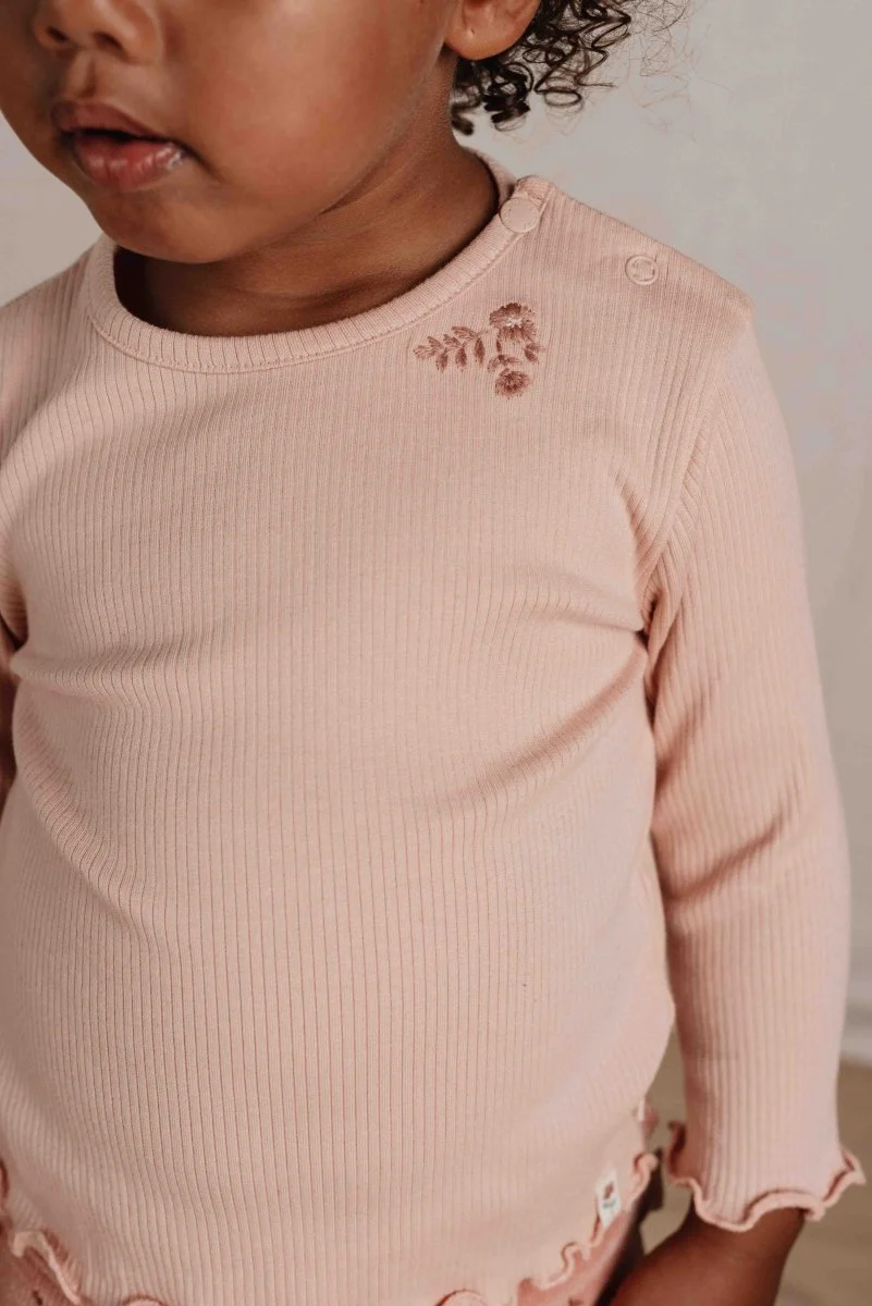 Little Dutch Baby Shirt Lange Mouwen Soft Rose - Image 3