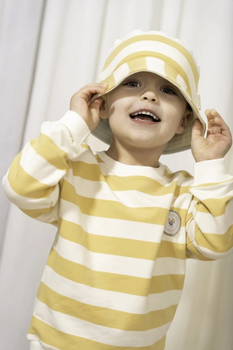 Little Dutch Baby Trui Sunny Yellow Stripes - Image 5