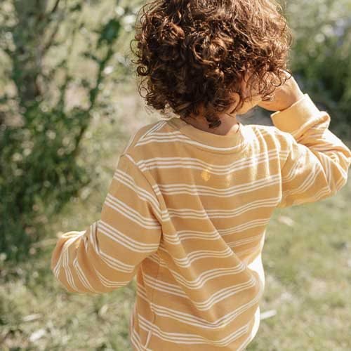 Little Dutch Baby Trui Yellow Stripe - Image 3