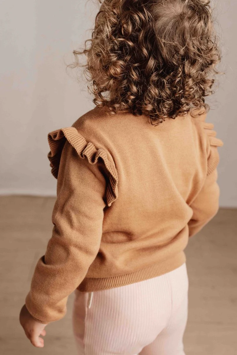 Little Dutch Baby Vestje Gebreid Brown - Image 4