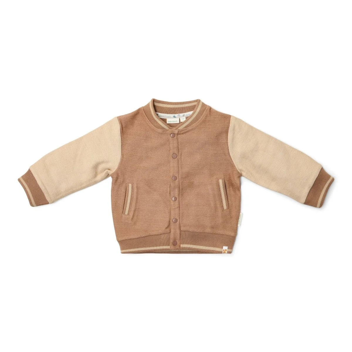 Little Dutch Baby Vestje Gebreid Brown/Taupe