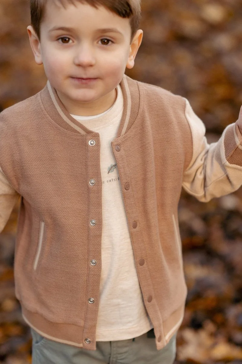 Little Dutch Baby Vestje Gebreid Brown/Taupe - Image 3