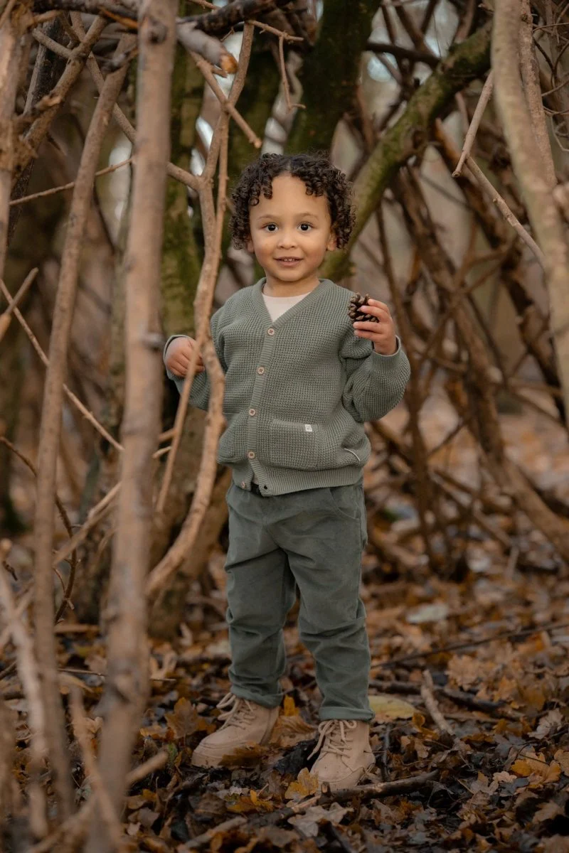 Little Dutch Baby Vestje Gebreid Forest Green - Image 13