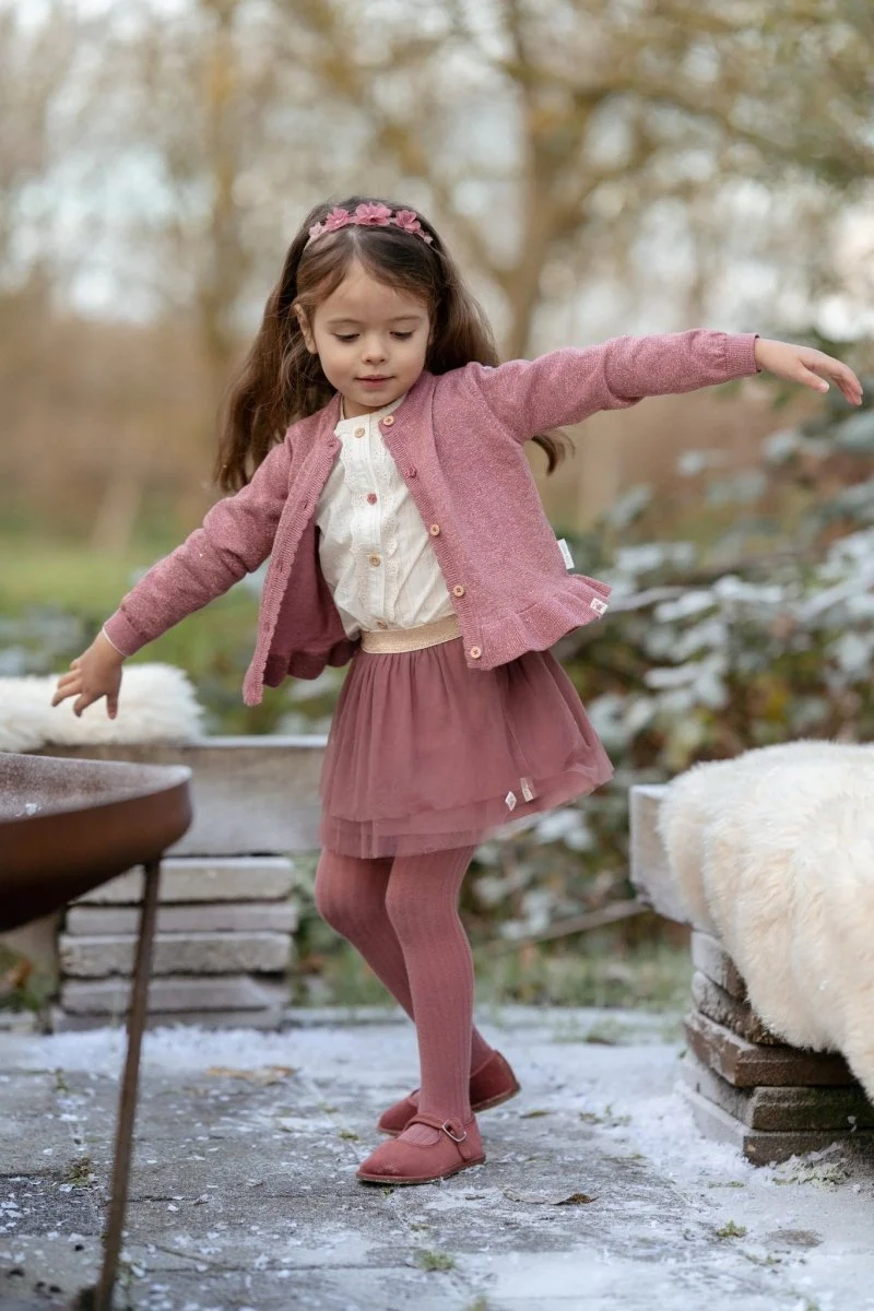 Little Dutch Baby Vestje Gebreid Rouge - Image 4