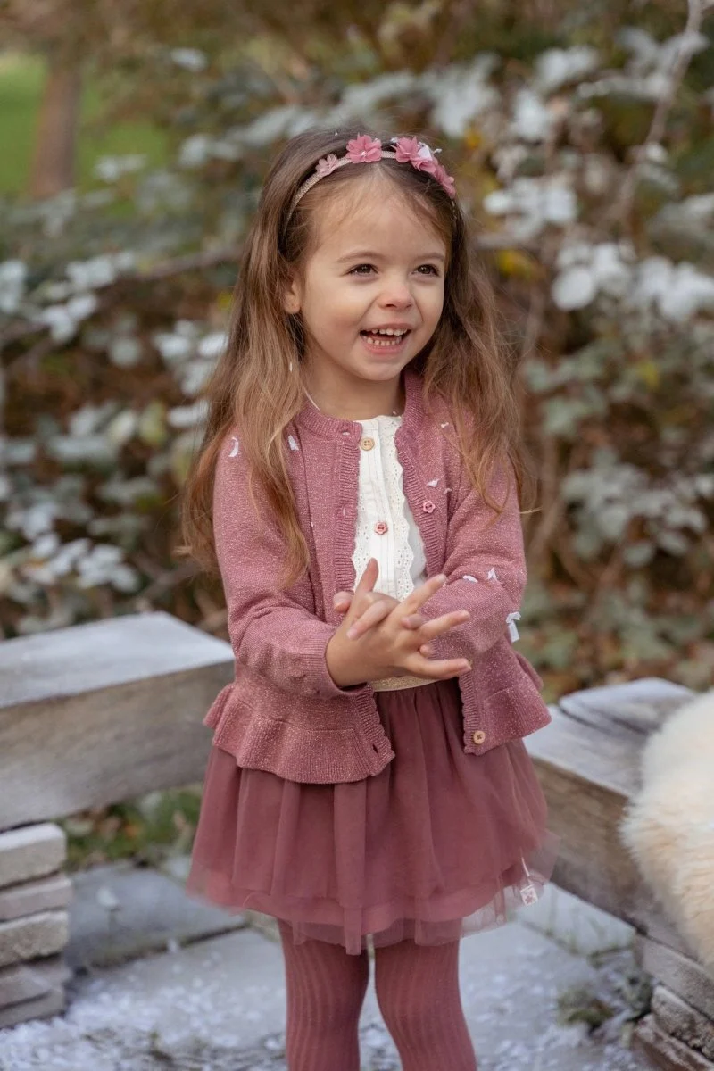 Little Dutch Baby Vestje Gebreid Rouge - Image 5