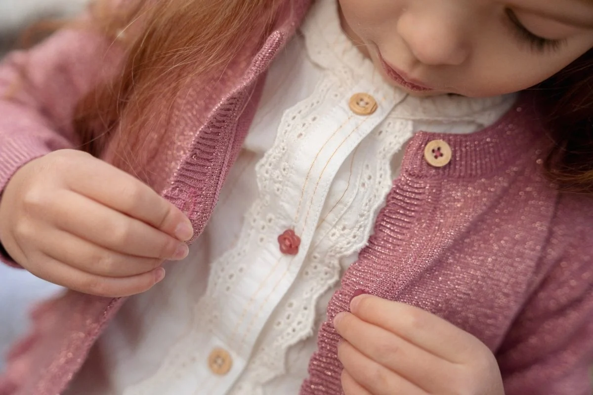 Little Dutch Baby Vestje Gebreid Rouge - Image 6