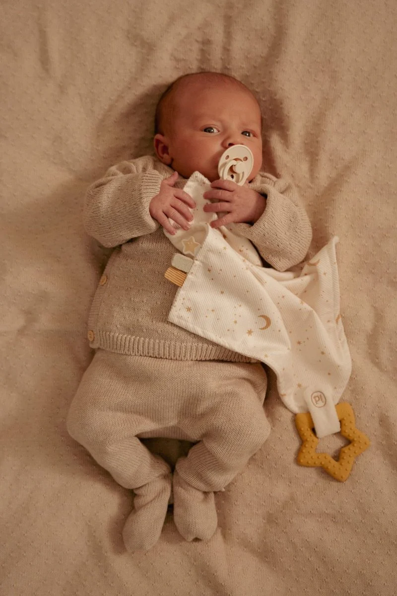 Little Dutch Baby Vestje Overslag Soft Beige Melee - Image 11