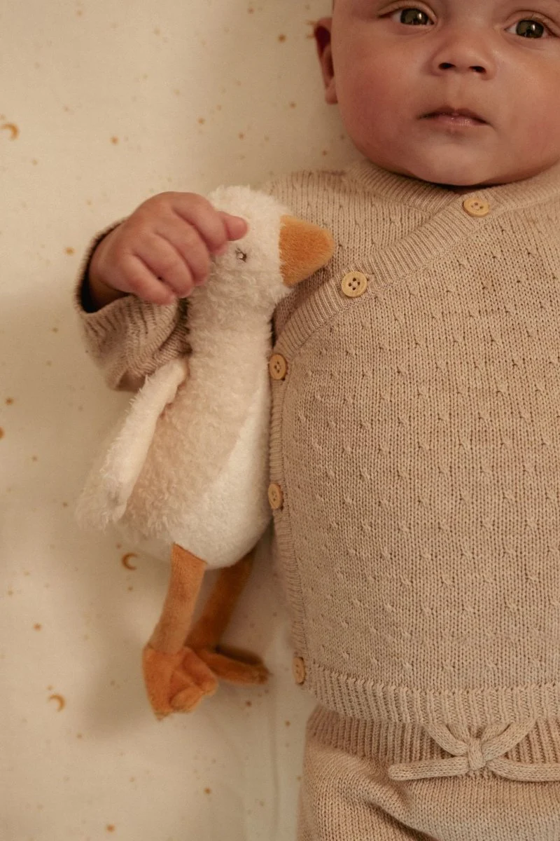 Little Dutch Baby Vestje Overslag Soft Beige Melee - Image 13