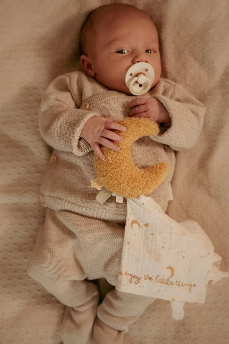 Little Dutch Baby Vestje Overslag Soft Beige Melee - Image 14