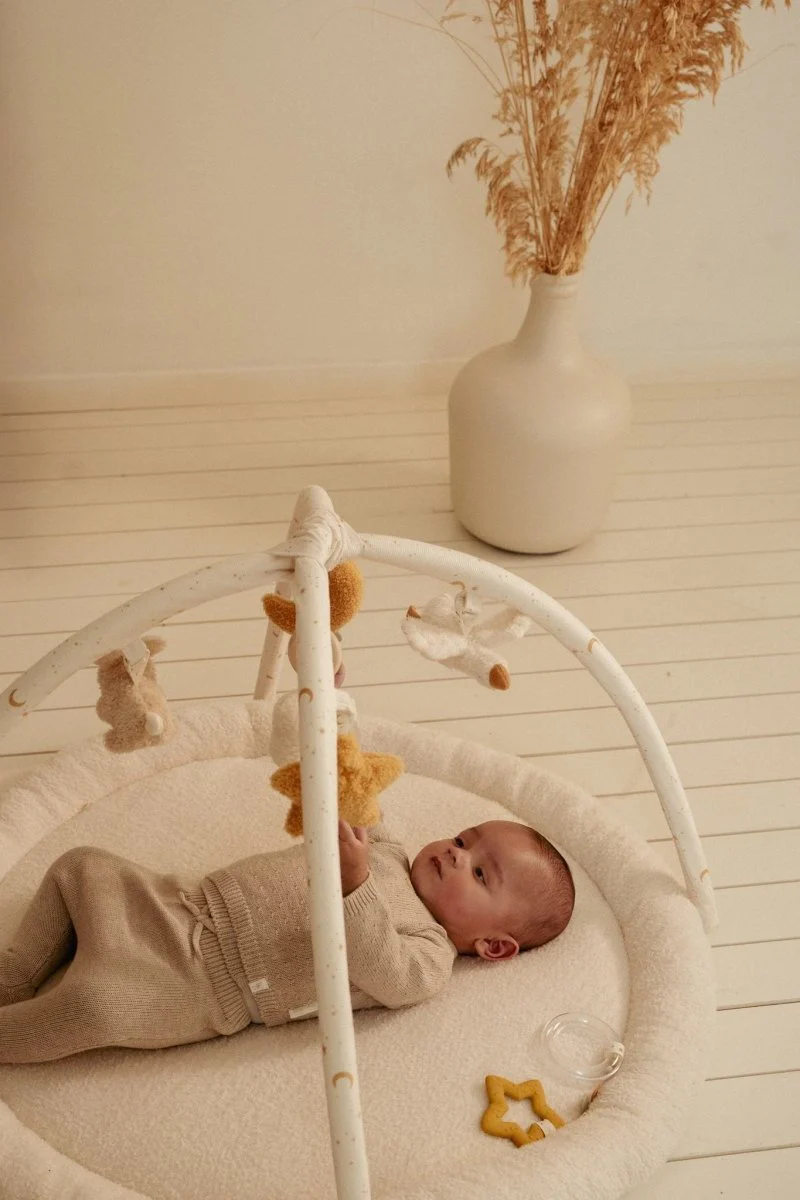 Little Dutch Baby Vestje Overslag Soft Beige Melee - Image 3