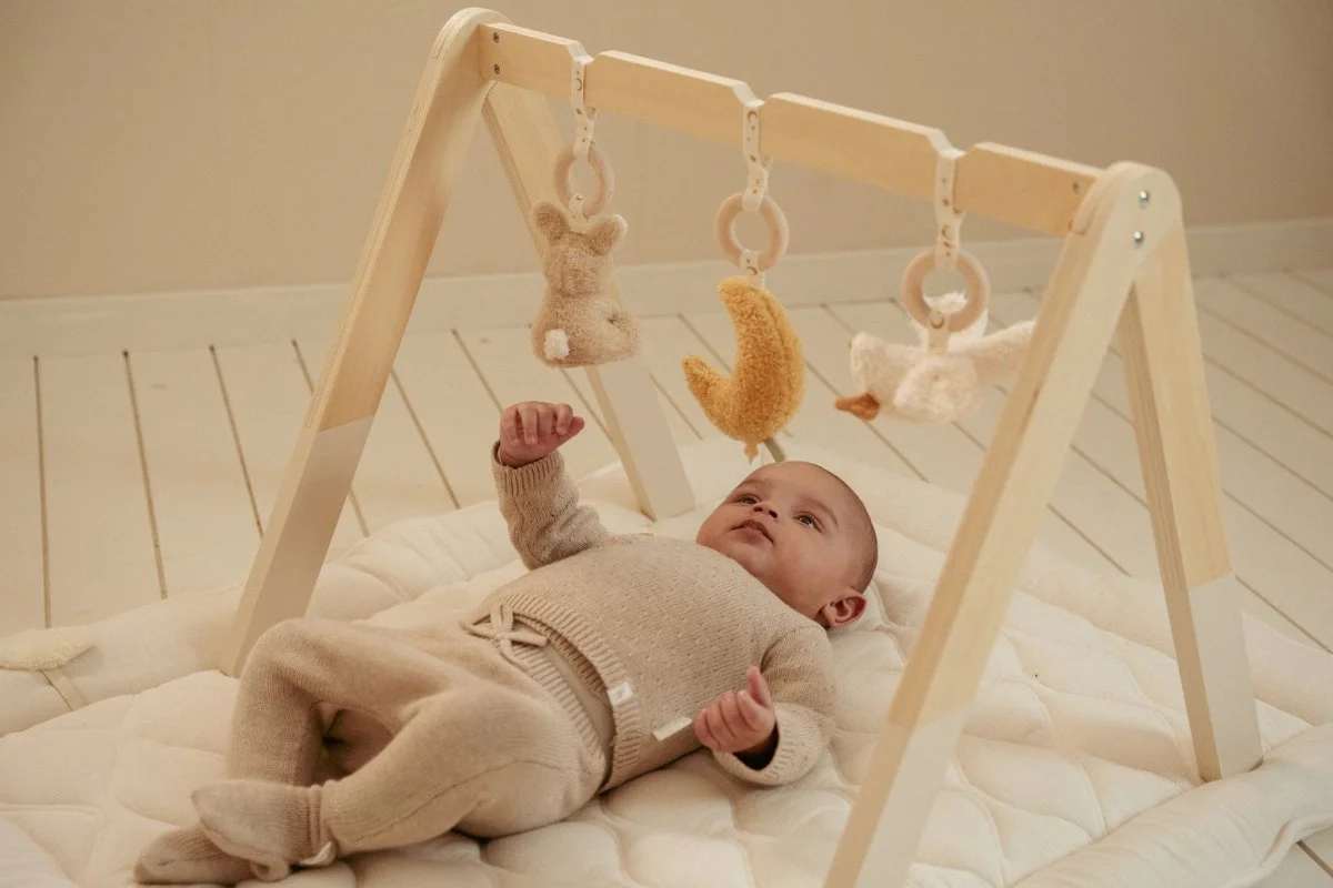 Little Dutch Baby Vestje Overslag Soft Beige Melee - Image 5