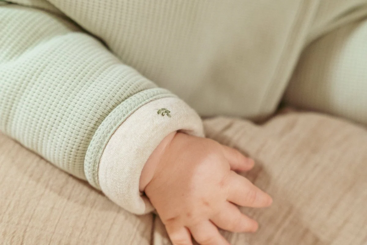 Little Dutch Baby Vestje Wafel Soft Green - Image 4