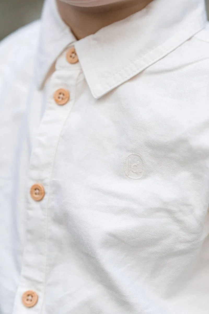 Little Dutch Babyblouse Off White - Image 4