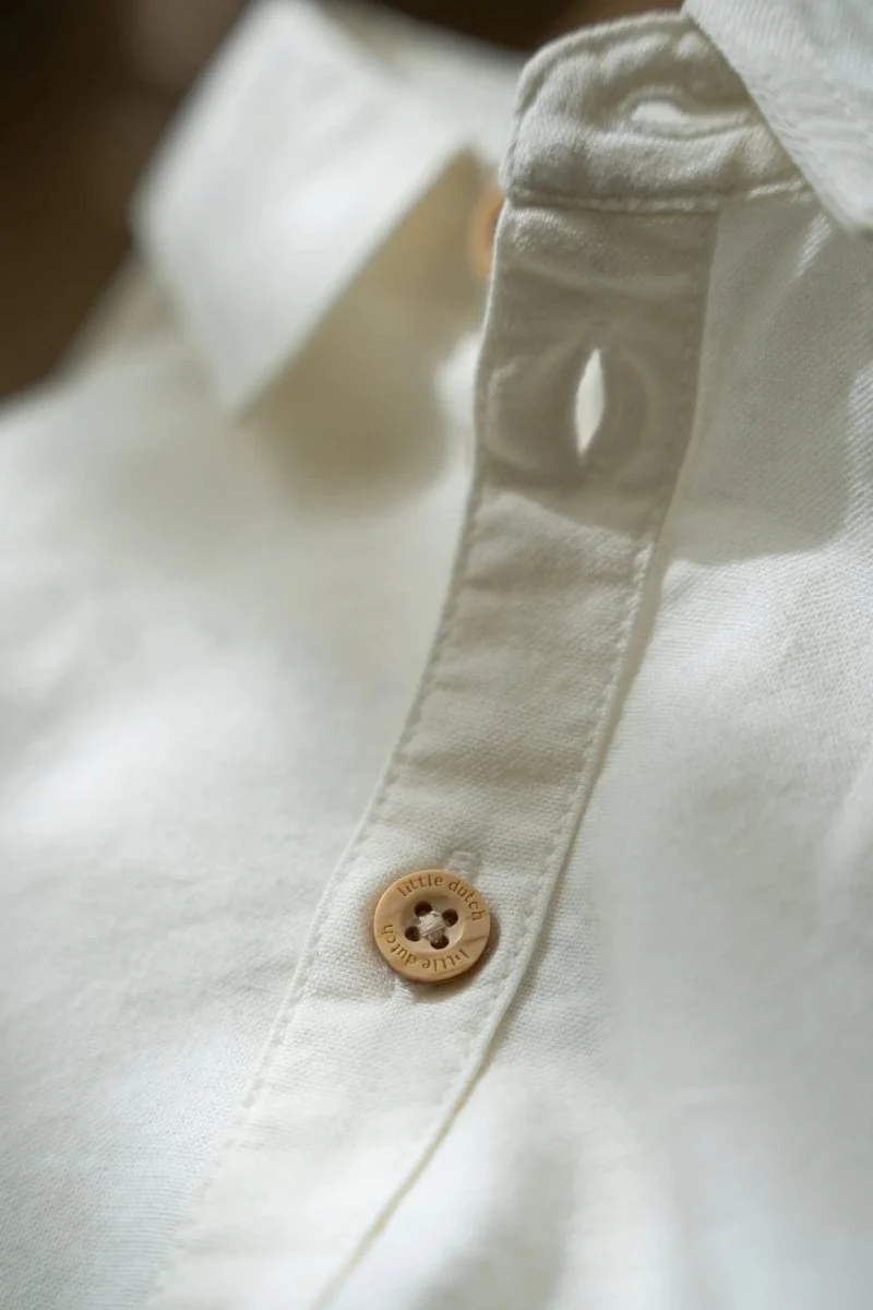 Little Dutch Babyblouse Off White - Image 6