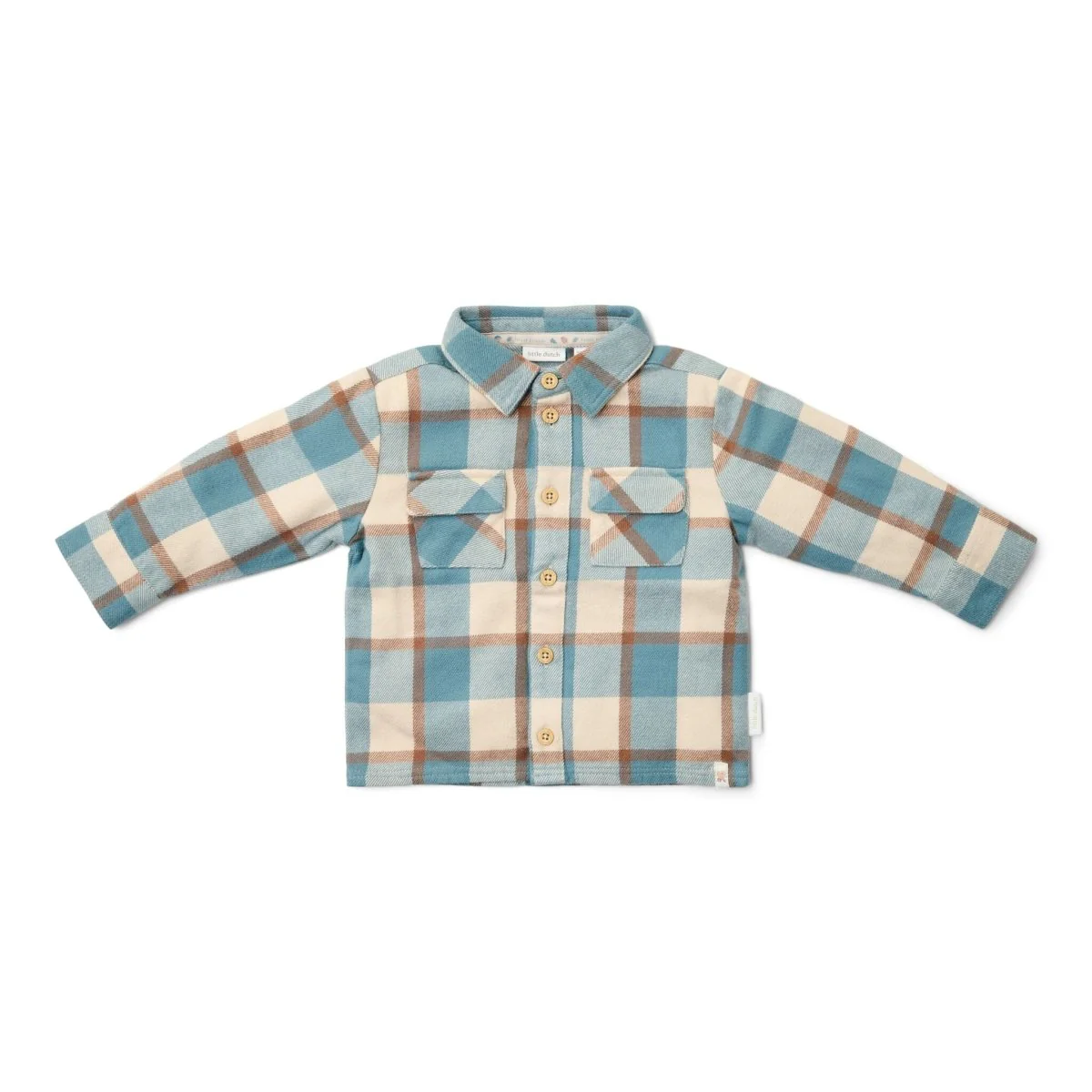 Little Dutch Babyblouse Stone Blue Check